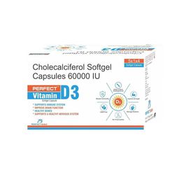 PERFECT Vitamin D3 Softgel Capsule - 60 Softgel Capsules-70