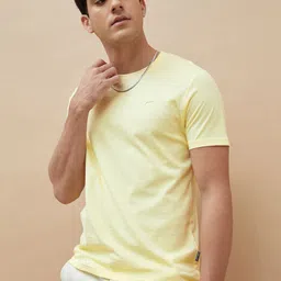 Fame Forever by Lifestyle Men Solid Round Neck Cotton Regular Fit T-shirt-image-20