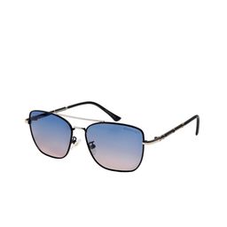 Hashtag Unisex Full Rim Rectangle Sunglasses with Polarised Lens-3