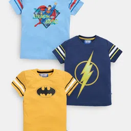 Here&Now X Game Begins Boys Assorted Pack Of 3 Printed Pure Cotton T-shirt-picture-9