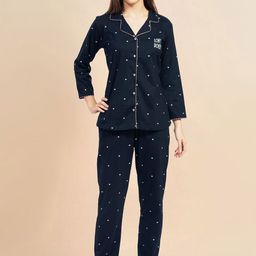 PASTEL CLIP Women Printed Night suit-image-98