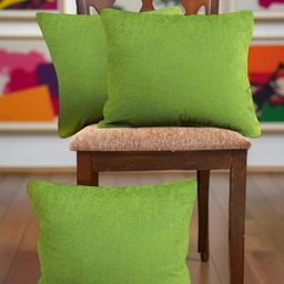 IVAZA Unisex Lime Green Cushion Covers-image-12
