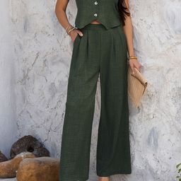 JC Mode V-Neck Waistcoat With Trousers Co-Ords-image-14