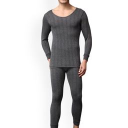 Wearslim Striped Ultra-Warm Cotton Thermal Set-image-50