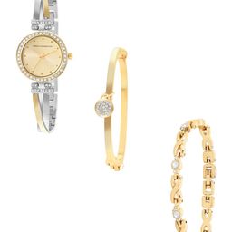 French Connection Women Round Dial Analogue Watch Gift Set FCS11TM-image-88