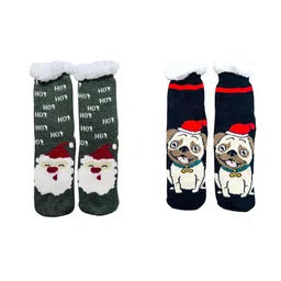 Butterthief Pack Of 2 Patterned Calf-Length Sherpa Socks image 5