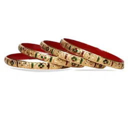 leshya Set Of 4 Guarantee Gold Dyed Bangels-picture-6