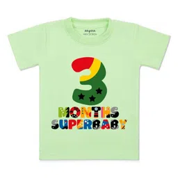 Arvesa Kids Typography Printed Applique T-shirt-image-59