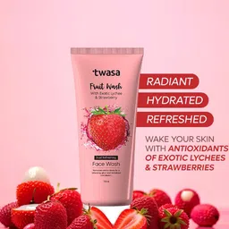 Twasa Set Of 2 Fruit Wash With Exotic Lychee & Strawberry- 100 ml Each image 3