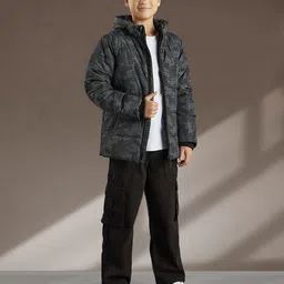 max Boys Camouflage Polyester Parka Jacket-picture-58