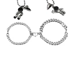 Teeragaj Set Of 2 Silver Plated Jewellery Set-15