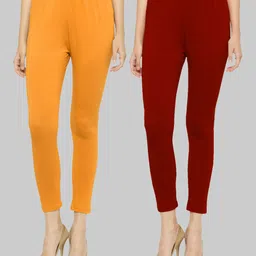 Castle Lifestyle Pack Of 2 Mid-Rise Ankle-Length Leggings-image-72
