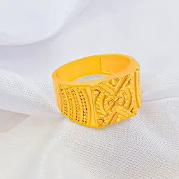 Saizen Men Gold-Plated Finger Ring-41