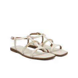 ROSSO BRUNELLO Women Oprn Toe Leather Comfort Sandals-image-20