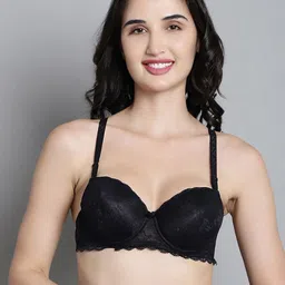 MAKCLAN Women Floral Medium Coverage Underwired Lightly Padded Bra-picture-8