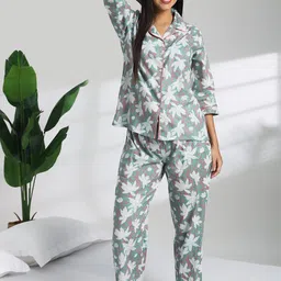 Bannos Swagger Women Printed Night suit-image-93