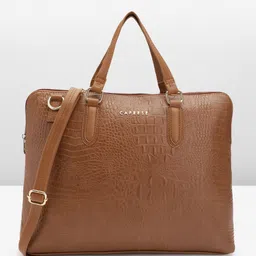 Caprese Textured Laptop Bag-12