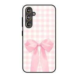 QRIOH Women Pink & White Printed Silicone Samsung Galaxy F55 5G Back Case-image-98