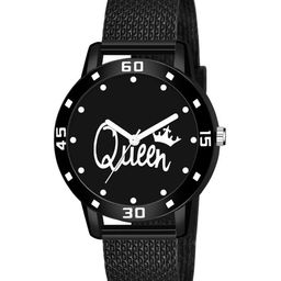 CSAMON Women Printed Dial & Straps Analogue Watch Black Queen Aeviyo Case S-image-86