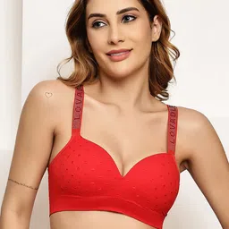 Quttos Polka Dot Bra Full Coverage Lightly Padded-image-86