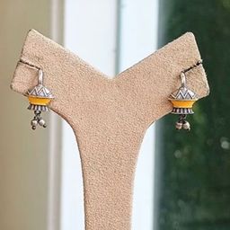 Dulcett Silver Plated Contemporary Meenakari Ear Cuff-image-66