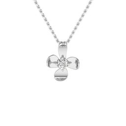 SHINE ETERNAL Women 18K Gold Lab Grown Petal Inspired Diamond Pendant- 1.05g-picture-35
