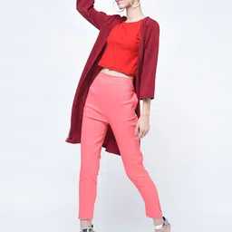Moda Rapido Open Front Longline Shrug-37