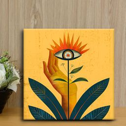 OLIVE TREE Yellow & Blue Canvas Wall Painting-picture-29