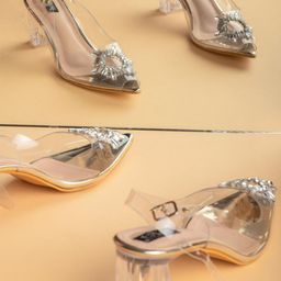 Pabish Footwears PU Party Slim Heeled Sandals-image-20