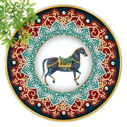 Aura White & Red 1 Piece Wood Birds and Animals Wall Paintings-24