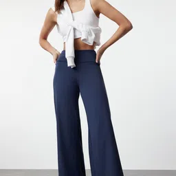 Trendyol Women Regular Fit Mid-Rise Trousers-image-66