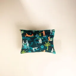 FREEDOM TREE Teal & Yellow Abstract Rectangle Cushion Covers-48