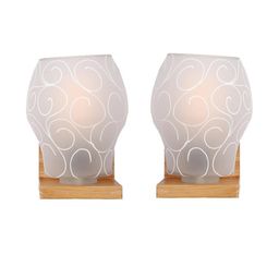 Somil Premium Designer Glass Wall / Night Lamp Elegant & Stylish Dcor Accent for Modern Interiors, color- White, Size:- 22.5 X 25 X 27.5 CM-image-29