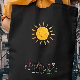 the sack co Black Canvas Tote Bag-image-71