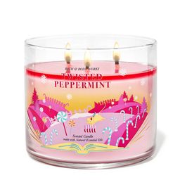 Bath & Body Works Twisted Peppermint Scented 3-Wick Candle - 411g-picture-44
