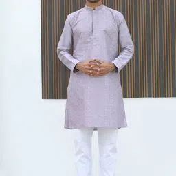 KRAFT INDIA Men Woven Design Kurta with Pyjama-image-16