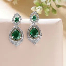 ZENEME Teardrop Shaped Drop Earrings-18