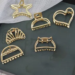 KRENOZ Women Set of 6 Claw Clip-54