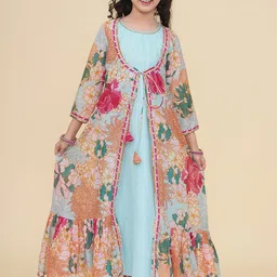 Bitiya by Bhama Floral Print Fit & Flare Maxi Dress-image-68