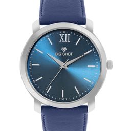BIG SHOT Men Brass Dial & Leather Straps Analogue Watch-37