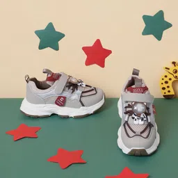 Truffle Collection Kids PU Woven Design Smart Casual Sneakers-40