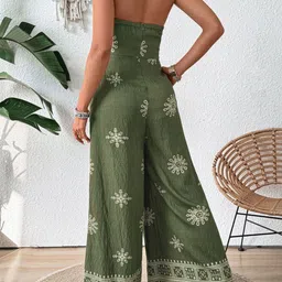 Routes by All About You Linen Strapless Printed Basic Jumpsuit image 3