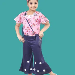 HSS TRENDS Kids-Unisex Blue Cotton Blend Clothing Set-image-97