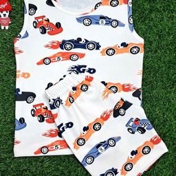 BAESD Unisex Kids Printed T-shirt with Shorts-56