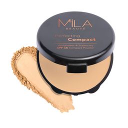 MILA BEAUTE Perfecting Longstay Compact Powder With SPF 15 - 16 g - Sand Beige 301-10