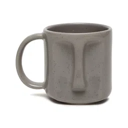 Arrabi Grey Solid Stoneware Glossy Mugs Set of Cups and Mugs image 2