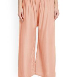 SRISARAS Women Wide Leg Cotton Parallel Trousers-picture-15