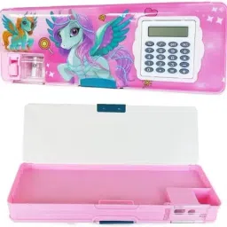 School Compaas Box Two Type Art Plastic Pencil Box-image-11