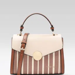 Allen Solly Striped Structured Satchel Bag-picture-23
