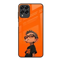 QRIOH Quirky Rebel Kid Glass Case for Samsung Galaxy M53 5G Mobile Accessories-image-51